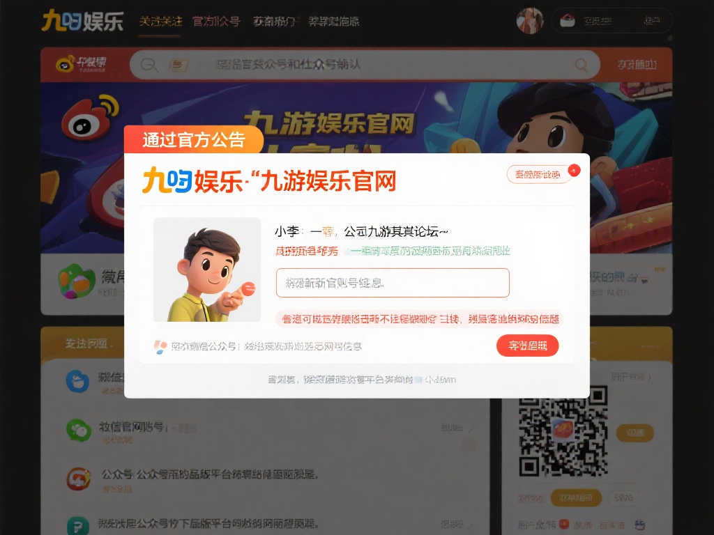 通过官方公告和社交媒体确认
九游娱乐作为知名品牌